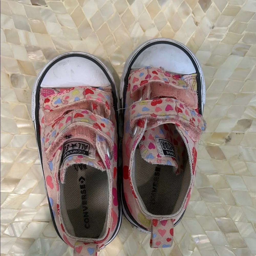 Converse Pink Floral Canvas Sneakers